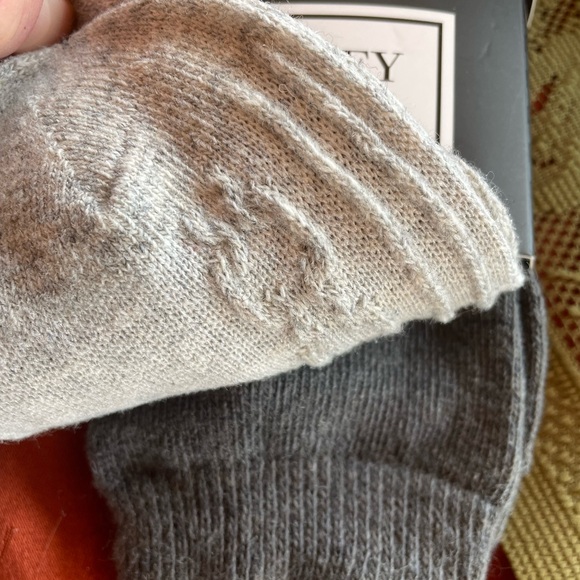 Badgley Mischka Luxury Cashmere Crew Socks Bundle Christmas Giftable in Gray - Picture 5 of 6
